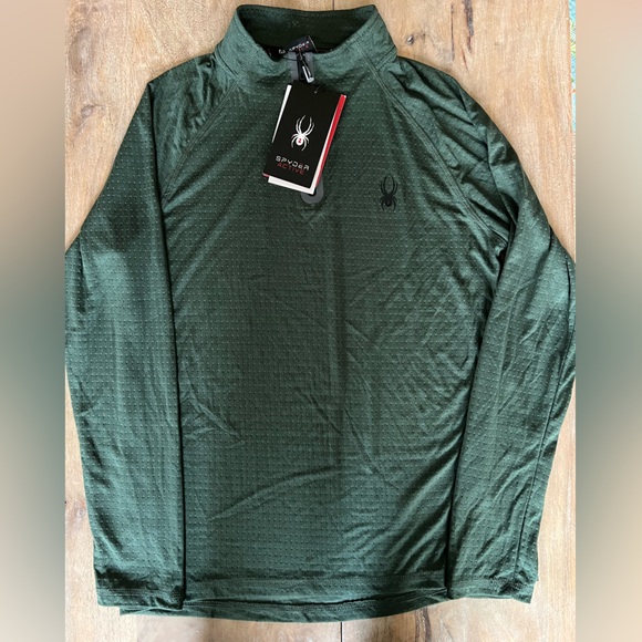 NEW Spyder 1/4 Zip Swester - Picture 1 of 5